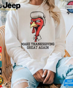Trump with Turkey Make Thansgiving Great Again 2024 shirt 3 Trump with Turkey Make Thansgiving Great Again 2024 shirt 4