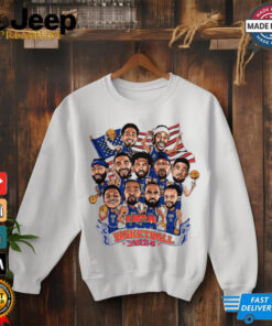 USA Team basketball 2024 caricature shirt 4