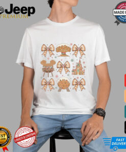 Walt Disneyworld Coquette Bows Gingerbread Christmas Shirt Walt Disneyworld Coquette Bows Gingerbread Christmas Shirt