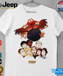 Wkrp in Cincinnati Turkey drop drawing Thanksgiving shirt 4