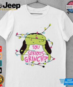 You serious Grinch hat lights Christmas 2024 shirt