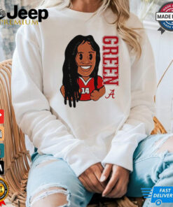 Zaay Green Alabama Crimson Tide cartoon shirt Zaay Green Alabama Crimson Tide cartoon shirt