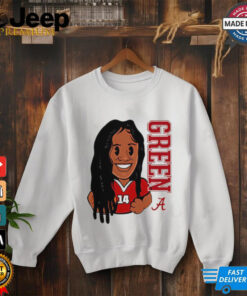 Zaay Green Alabama Crimson Tide cartoon shirt 3 Zaay Green Alabama Crimson Tide cartoon shirt 4