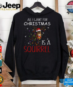 all i want for christmas is a squirrel shirt