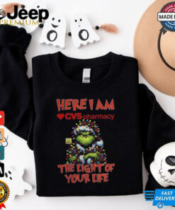 Santa Grinch Here I Am CVS Pharmacy The Light Of Your Life Christmas Light Shirt Shirt