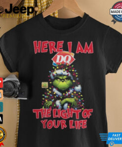 Santa Grinch Here I Am Dairy Queen The Light Of Your Life Christmas Light Shirt