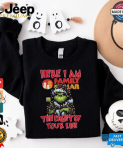 Santa Grinch Here I Am Family Dollar The Light Of Your Life Christmas Light Shirt Shirt