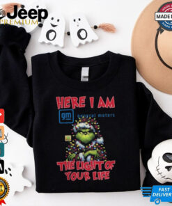 Santa Grinch Here I Am General Motors The Light Of Your Life Christmas Light Shirt