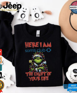 Santa Grinch Here I Am Sam’s Club The Light Of Your Life Christmas Light Shirt