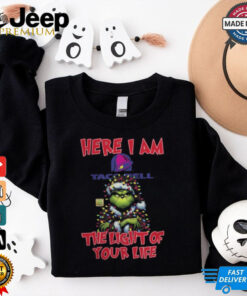 Santa Grinch Here I Am Taco Bell The Light Of Your Life Christmas Light Shirt