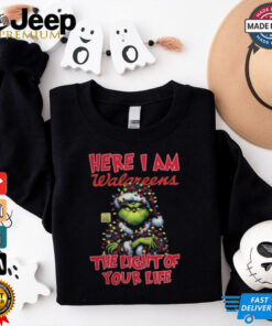 Santa Grinch Here I Am Walgreens The Light Of Your Life Christmas Light Shirt