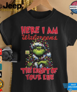 Santa Grinch Here I Am Walgreens The Light Of Your Life Christmas Light Shirt