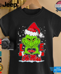 Santa Grinch love Ole Miss Rebels shirt