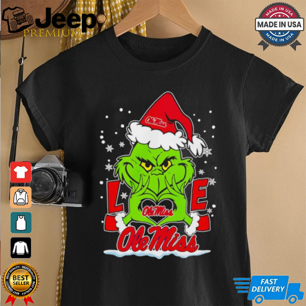 Santa Grinch love Ole Miss Rebels shirt Santa Grinch love Ole Miss Rebels shirt