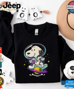 Snoopy in space on a pogo ball my first pogoball shirt