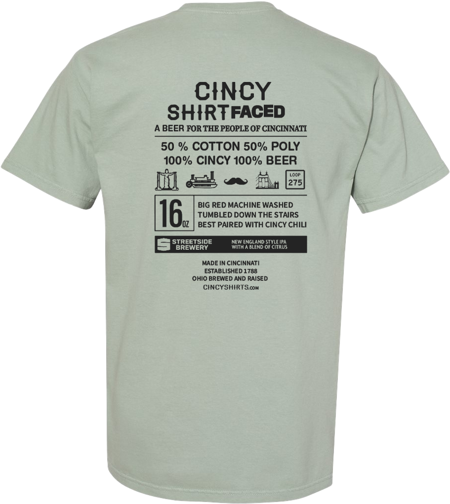 Cincy Shirt-Faced Beer Comfort Colors® Tee Cincy Shirt-Faced Beer Comfort Colors® Tee