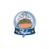 Skyline Chili Cheese Coney Snow Globe Sticker