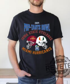 2024 Pop Tarts Bowl Iowa State Cyclones Miami Hurricanes University Tee Shirt Hoodie Sweatshirt Tshirt Gifts For Fan Mens Womens Sweater Unique