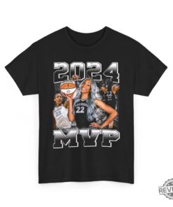2024 Wnba Unanimous Mvp Vintage Style Rap Tee Aja Wilson Aja Wilson Mvp Shirt