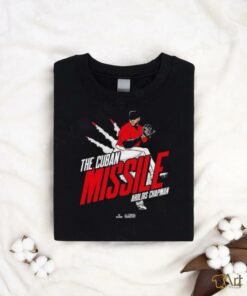 Aroldis Chapman The Cuban Missile In Boston Red Sox T shirts 1
