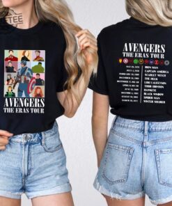 Avengers The Eras Tour Sweatshirt Avenger Assemble Shirt Marvel Fan Gift The Eras Tour 2023 Hoodie Captain Marvel Hoodie Spiderman Christmas Shirt Captain Marvel Costume