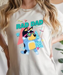 Bluey Bingo Family T Shirt Bluey Bandit Rad Dad Shirt Bluey Dad Bluey Family Shirt Cool Dad Club Shirt Dad Birthday Gift Bluey Shirt Unique