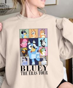 Bluey Eras Tour Shirt Midnights Bluey 2023 Shirt Bluey The Eras Tour Sweatshirt Bluey Family Shirt Bluey Birthday Sweatshirt Unique