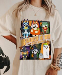 Bluey Halloween Sublimation Shirt Bluey And Co Halloween Gift For Her Gift For Him