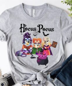 Bluey Hocus Pocus Halloween Shirt Bluey Cosplay Halloween Shirt Bluey Characters Shirt Bluey Christmas Shirt Bluey Dad T Shirt Bluey Shirt For Adults Unique