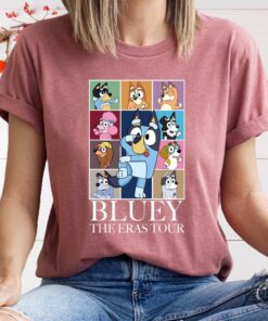 Bluey The Eras Tour T Shirt Hoodie Sweashirt In My Bluey Era Shirt Bluey Characters Shirt Heeler Family Shirt Bluey And Bingo Eras Tour Shirt Hoodie