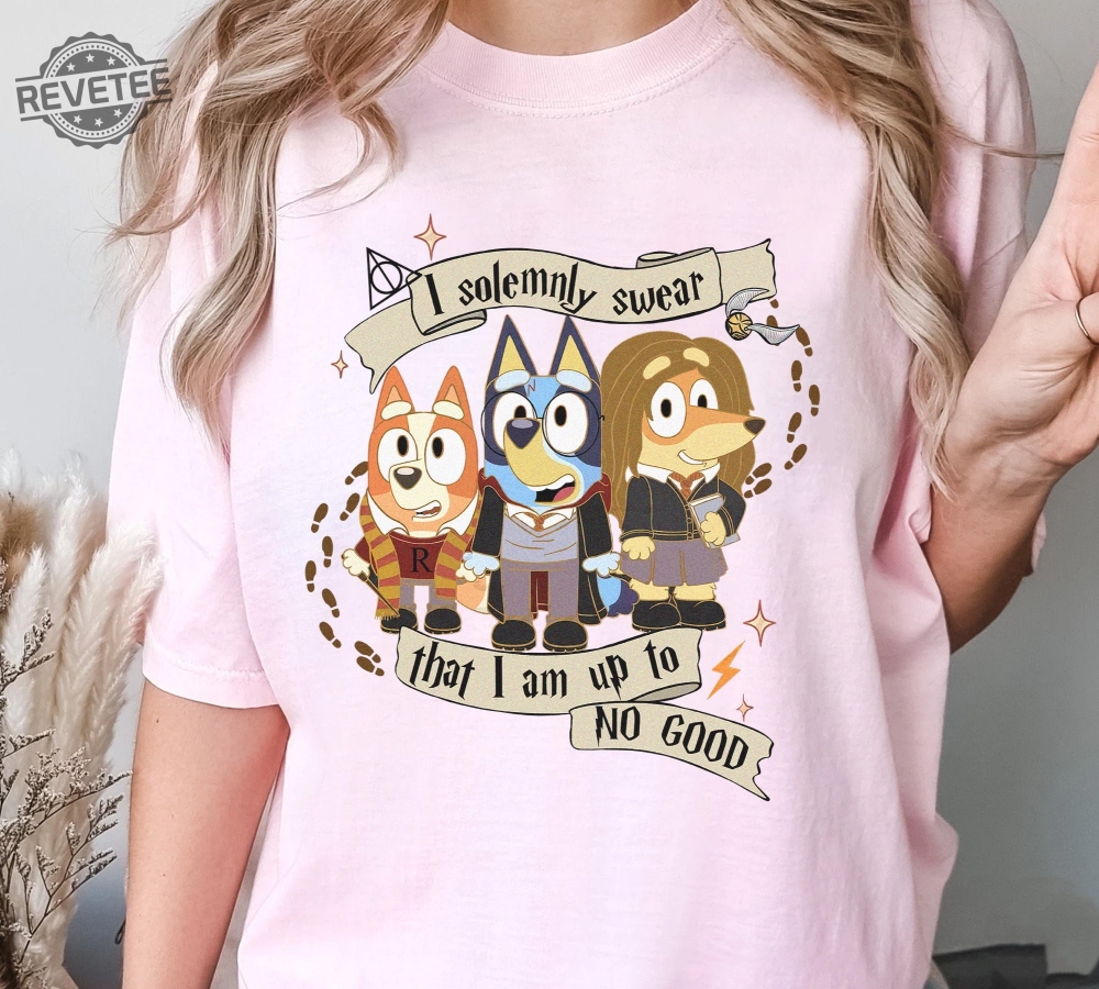 Bluey Wizard Sweatshirt Bluey Bingo I Solemnly Swear That I Am Up To No Good Tshirt Friendship Gift Idea Unique Bluey Wizard Sweatshirt Bluey Bingo I Solemnly Swear That I Am Up To No Good Tshirt Friendship Gift Idea Unique
