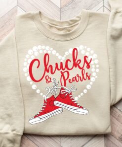 Chucks And Pearls Shirt Madam President 2024 Kamala Harris Shirt Chucks And Pearls Shirt 2024