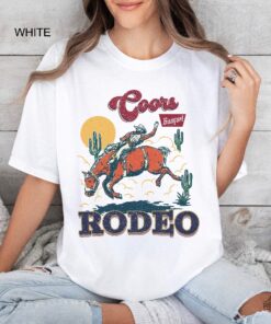Coors Rodeo Shirt Western 90S Cowboy T Shirt Retro Rodeo Outfit Coors Banquet Rodeo Shirt