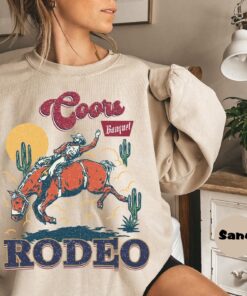 Coors Rodeo Sweatshirt Western 90S Cowboy Hoodie Retro Rodeo Outfit Coors Banquet Rodeo Shirt