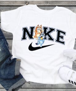 Custom Blue Dog Shirt Bluey Matching Shirts Bluey Swoosh Shirt Custom Bluey Nike Shirt Bluey Family Tree Old Navy Bluey Shirt Unique