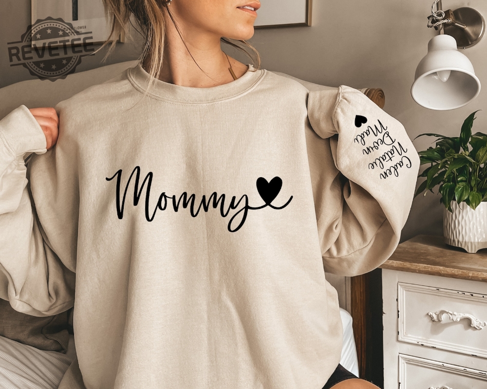 Custom Mommy Sweatshirt Kid Name On Sleeve Custom Mommy Sweatshirt New Mom Sweatshirt Personalized Mom Hoodie Unique Custom Mommy Sweatshirt Kid Name On Sleeve Custom Mommy Sweatshirt New Mom Sweatshirt Personalized Mom Hoodie Unique