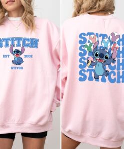 Disney Stitch Est 2002 Sweatshirt Stitch Sweatshirt Stitch Balloons Sweatshirt Stitch Snacks Sweatshirt Stitch Lover Unique