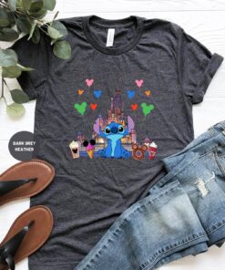 Disney Stitch Shirt Stitch Disneyworld Shirt Disney Vacation Disney Castle Tee Stitch Hawaiian Shirt Unique