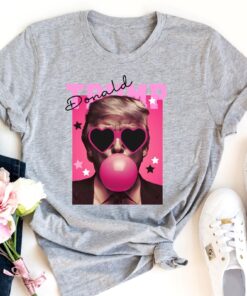 Donald Trump Shirt Sweatshirt Trump Bubble Gum Shirt Funny Trump Shirt Trump Pink Sun Glasses T Shirt Donald Trump Pink Shirts