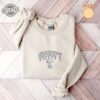 Embroidered Snoopy Sweatshirt Snoopy Sweatshirt Custom Embroidered Unisex Sweatshirt Dog Pumpkins Shirt Charliebrown Sweatshirt Unique