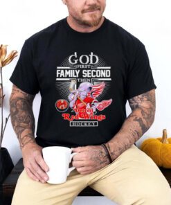 God first family second then Detroit Red Wings mascot shirt 2