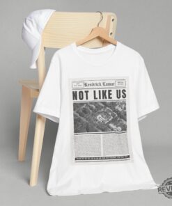 Kendrick Lamar They Not Like Us T Shirt Vintage Newspaper Lyric Kdot They Not Like Us Shirt