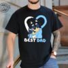 Love Bluey Daddy Heart Vintage Shirt Bluey Dad Retro 90S Tee Bluey Family Shirt Super Hero Dad Tee Fathers Day Shirt Unique