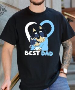 Love Bluey Daddy Heart Vintage Shirt Bluey Dad Retro 90S Tee Bluey Family Shirt Super Hero Dad Tee Fathers Day Shirt Unique