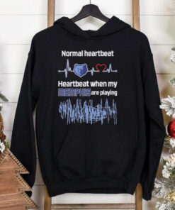 Normal Heartbeat Heartbeat When My Memphis Grizzlies Are Playing T shirts 1