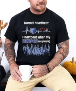 Normal Heartbeat Heartbeat When My Memphis Grizzlies Are Playing T shirts 1 Normal Heartbeat Heartbeat When My Memphis Grizzlies Are Playing T shirts 2