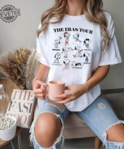 Snoopy Christmas Shirt Snopy Eras Tour Shirt Christmas Cartoon Dog Sweatshirt Unique