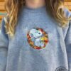 Snoopy In Fall Embroidered Sweatshirt Snoopy Halloween Embroidered Crewneck Peanuts Halloween Fall Sweatshirt Snoopy Embroidered Sweatshirt Fall Snoopy Sweatshirt New