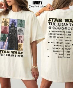 Star Wars The Eras Tour Shirt Kids Disney Shirt Star Wars Characters Shirt Darth Vader Kenobi Skywalker Tano Shirt Unique