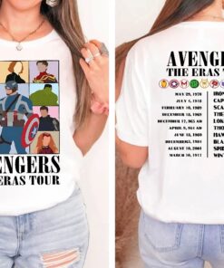 The Avengers The Eras Tour Shirt Disney Super Hero Shirt Avengers Heroes Shirt Disney Marvel Kids Shirt Disney Captain America Shirt Superhero Shirt